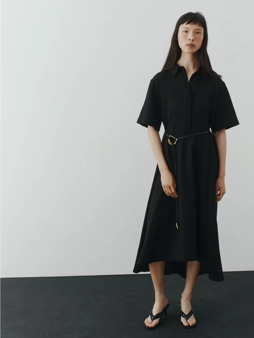 H&M Tie Belt Shirt Dress